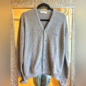 Izod Heather Gray V-Neck Cardigan